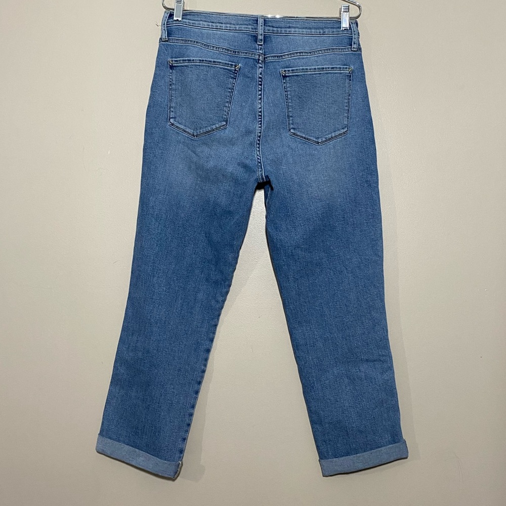 A.N.A || Woman’s high Rise straight leg stretch capris blue jeans size 12 - Picture 2 of 7